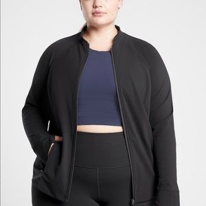 Athleta salutation jacket black size medium